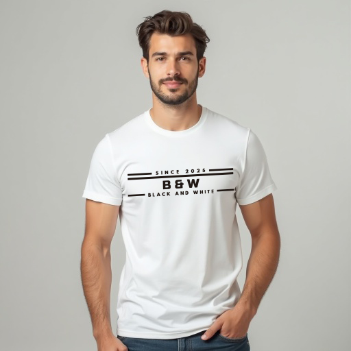 Playera BW "BLACK AND WHITE 004"