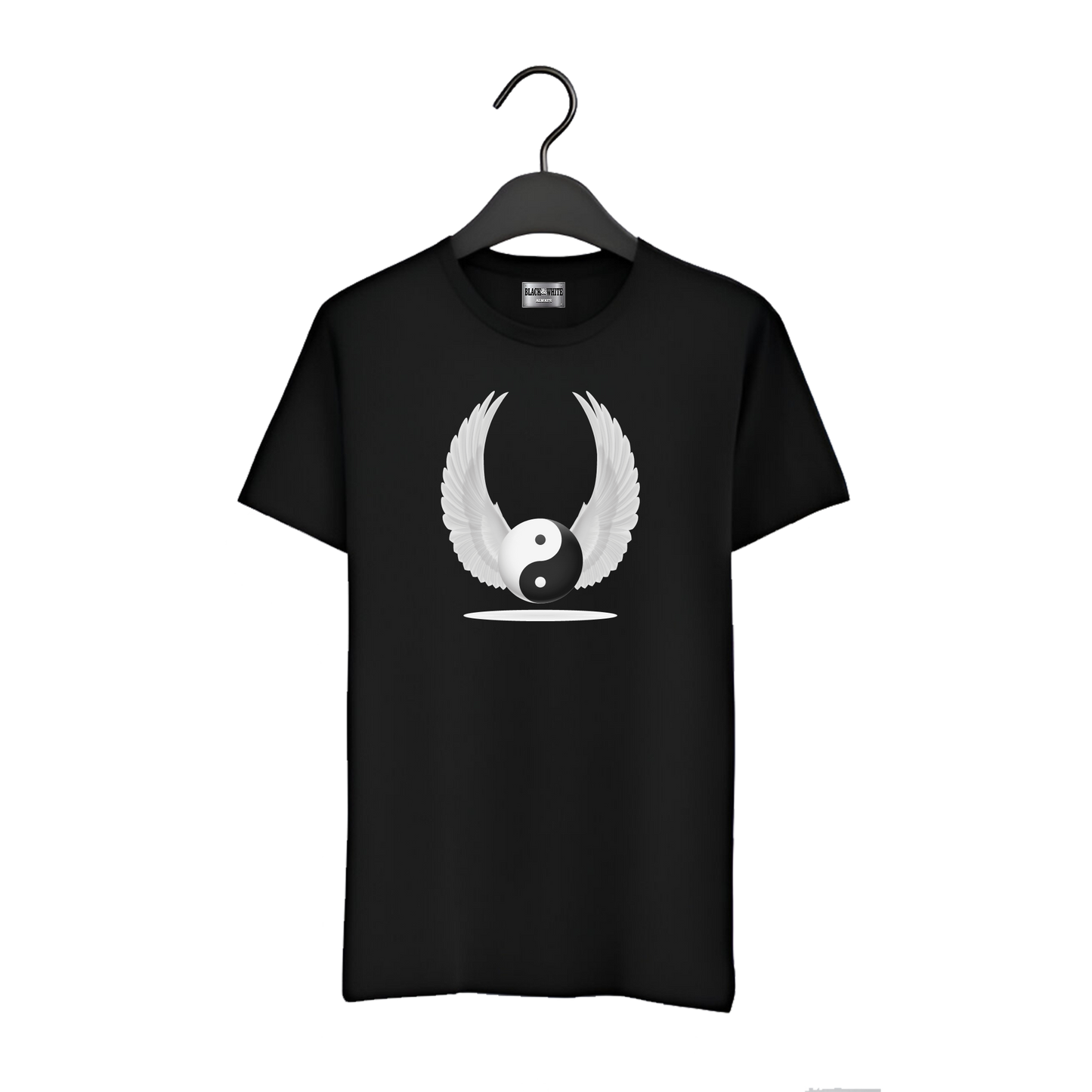 Playera BW "YING YANG ALAS WHITE 022"