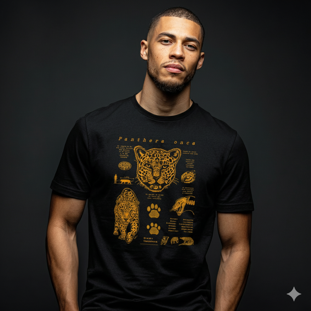 Playera Bio Ilustración "Jaguar"