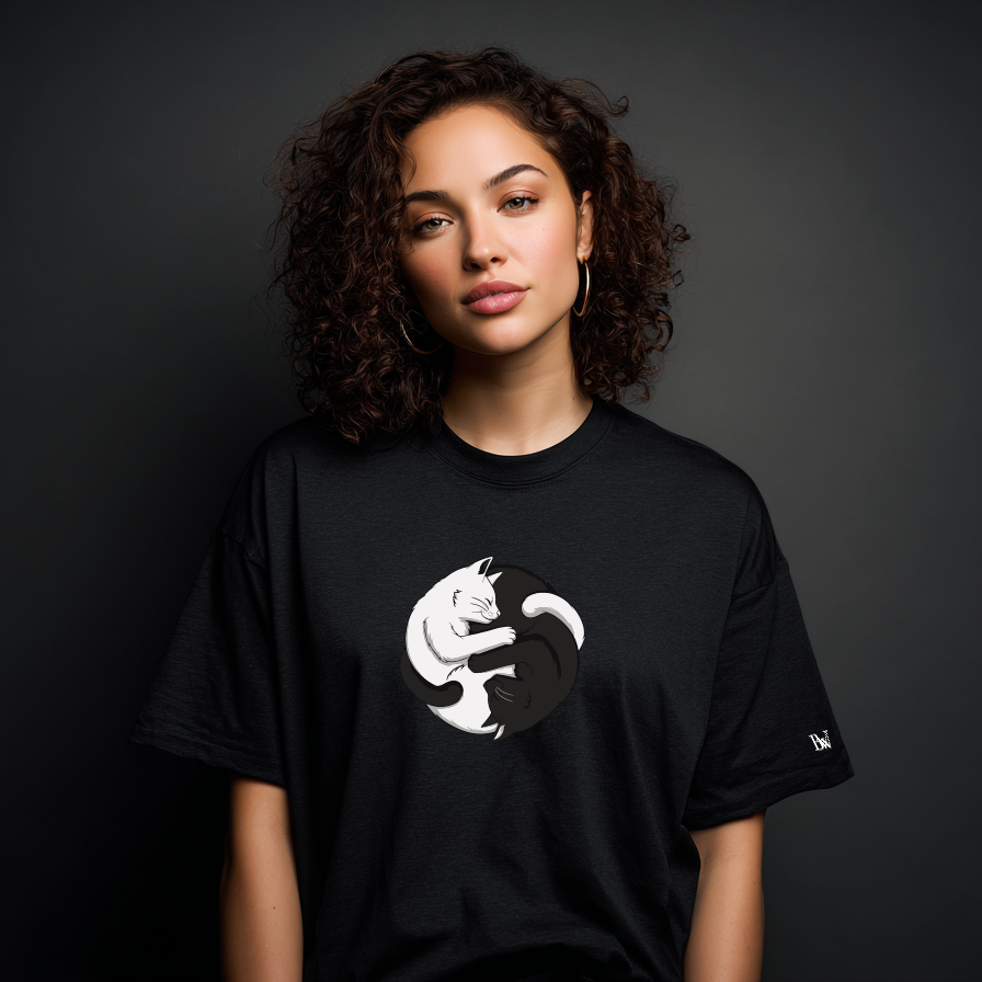 Playera BW "YING YANG GATOS AB 024"