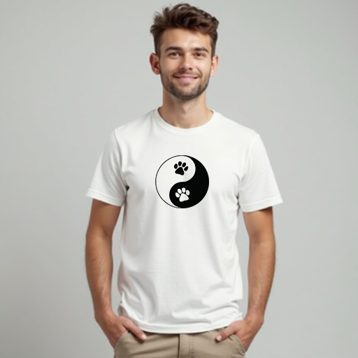 Playera BW "YING YANG HUELLA 026"